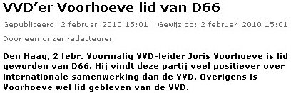 voorhoeve lid d66